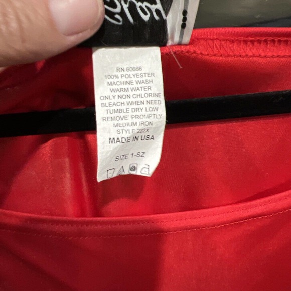 Vintage F.Shaw Shaw Poncho Silky Red - Picture 3 of 10